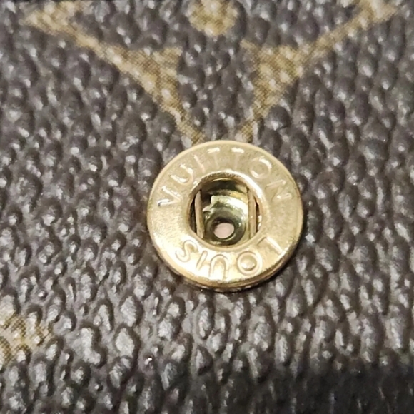 Louis Vuitton Bifold Vintage Square Elise Monogram Wallet Purse Double Sided - Picture 7 of 11